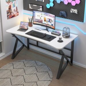 Moderní herní stůl bílý120 CM