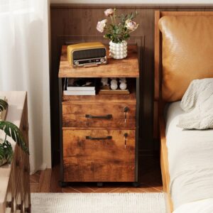 Skříňka na kolečkách, kontejner na dokumenty se zásuvkami, uzamykatelná na klíč