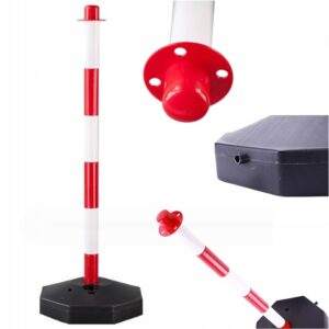 Zábrana blokující červeno-bílá silniční parkovací 85 cm