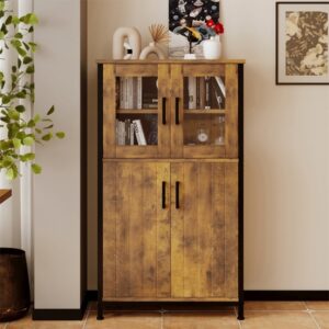 Rustikální Komoda Loft Retro – Vintage Kredenc do Obývacího Pokoje a Kuchyně