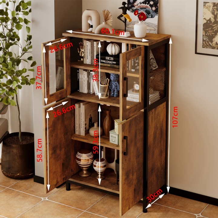 KOMODA-RUSTYKALNA-KREDENS-RETRO-VINTAGE-LOFT-DO-JADALNI-SALONU-KUCHENNA-Szerokosc-mebla-60-cm